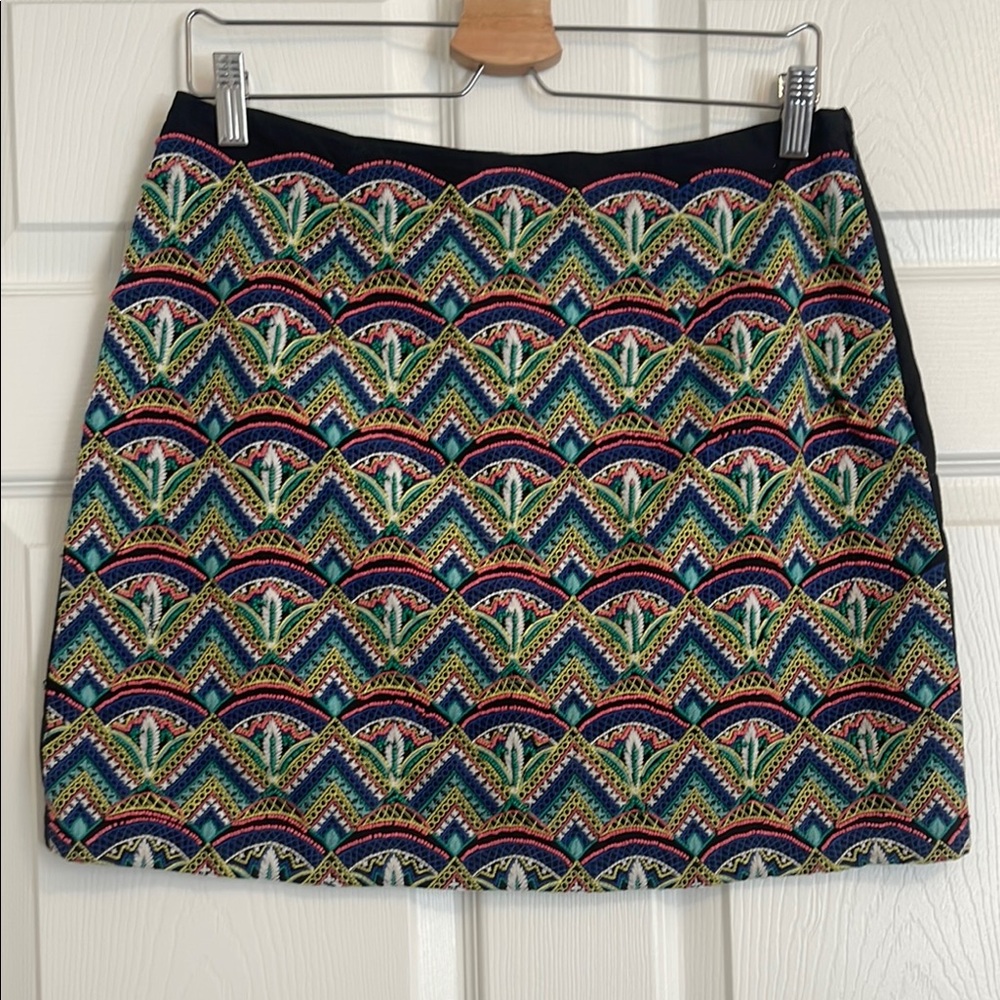 Colorful Beaded Patterned Women's Skirt